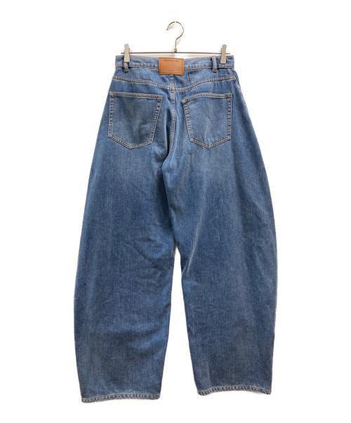 ALEXANDER WANG（アレキサンダー・ワン）ALEXANDER WANG (アレキサンダー・ワン) OVERSIZED ROUNDED LOW RISE JEAN BRUSHED DENIM ブルー サイズ:25の古着・服飾アイテム