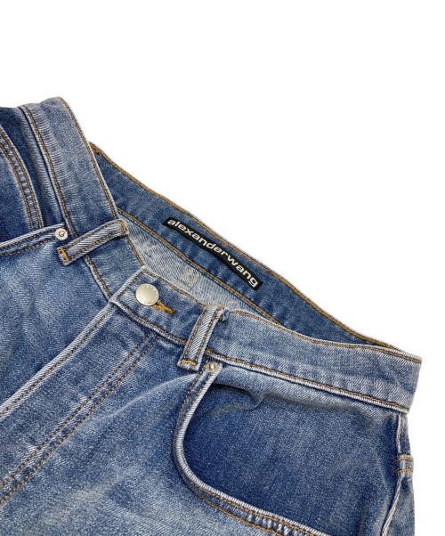 ALEXANDER WANG（アレキサンダー・ワン）ALEXANDER WANG (アレキサンダー・ワン) OVERSIZED ROUNDED LOW RISE JEAN BRUSHED DENIM ブルー サイズ:25の古着・服飾アイテム