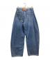 ALEXANDER WANG (アレキサンダー・ワン) OVERSIZED ROUNDED LOW RISE JEAN BRUSHED DENIM ブルー サイズ:25：18000円