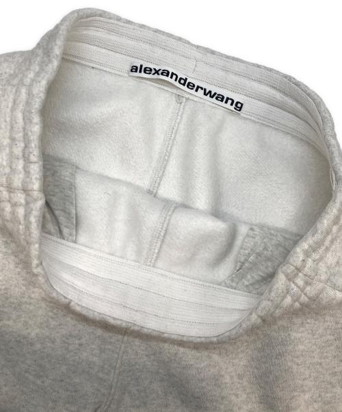 ALEXANDER WANG（アレキサンダー・ワン）ALEXANDER WANG (アレキサンダー・ワン) ロゴ刺繍スウェットパンツ ホワイト サイズ:Mの古着・服飾アイテム