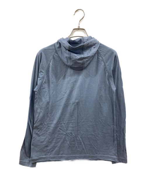 山と道（ヤマトミチ）山と道 (ヤマトミチ) Merino Light Hoody ブルー サイズ:Sの古着・服飾アイテム