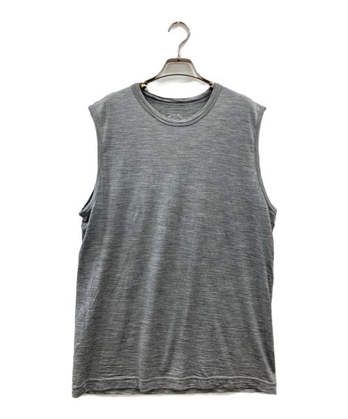 山と道（ヤマトミチ）山と道 (ヤマトミチ) Light Merino Sleeveless グレー サイズ:Lの古着・服飾アイテム