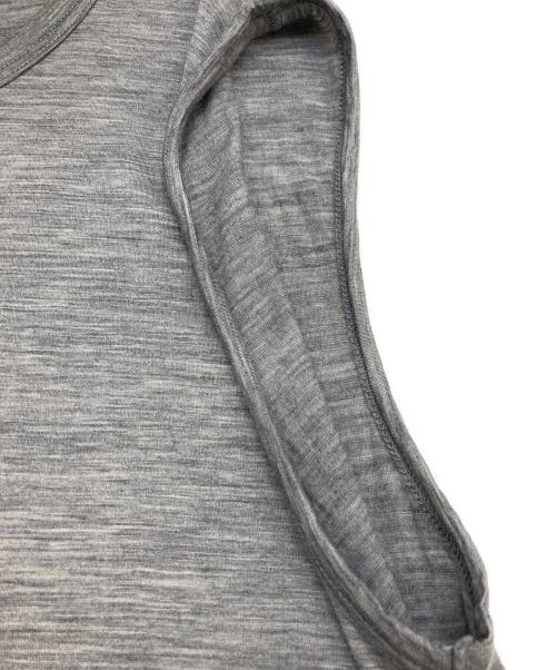 山と道（ヤマトミチ）山と道 (ヤマトミチ) Light Merino Sleeveless グレー サイズ:Lの古着・服飾アイテム