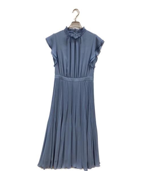 ANAYI（アナイ）ANAYI (アナイ) プリーツワンピース ブルー サイズ:36の古着・服飾アイテム