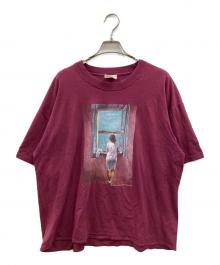 USED（ユーズド）の古着「Girl at the Window tee」｜バーガンディー