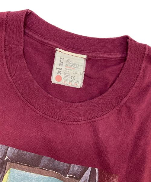 USED（ユーズド）USED (ユーズド) Girl at the Window tee バーガンディー サイズ:XLの古着・服飾アイテム