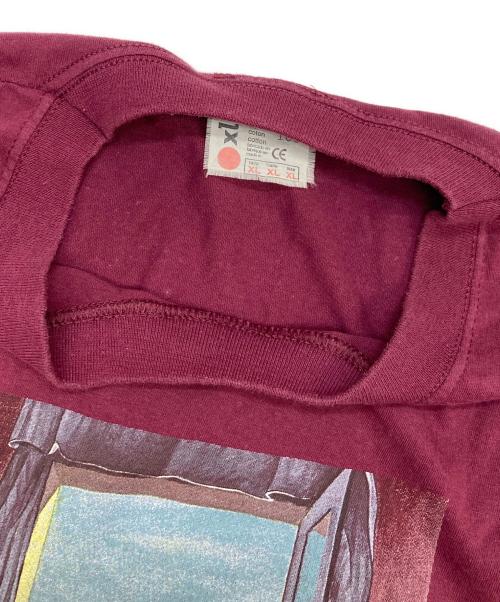 USED（ユーズド）USED (ユーズド) Girl at the Window tee バーガンディー サイズ:XLの古着・服飾アイテム