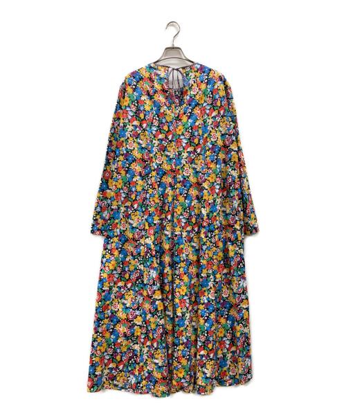 BACCA（バッカ）BACCA (バッカ) リバティプリントワンピース ブラック サイズ:36の古着・服飾アイテム