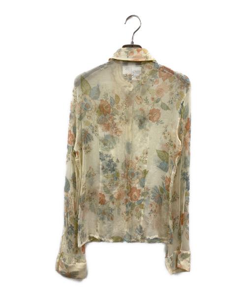 MaxMara（マックスマーラ）MaxMara (マックスマーラ) シアーシャツ ベージュ サイズ:42の古着・服飾アイテム