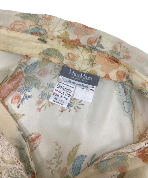 MaxMara（マックスマーラ）MaxMara (マックスマーラ) シアーシャツ ベージュ サイズ:42の古着・服飾アイテム