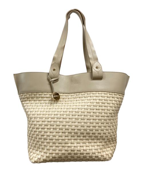 FURLA（フルラ）FURLA (フルラ) カゴトートバッグ ベージュの古着・服飾アイテム