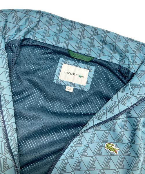 LACOSTE（ラコステ）LACOSTE (ラコステ) モノグラムジャカード撥水ジャケット ブルー サイズ:M/Lの古着・服飾アイテム