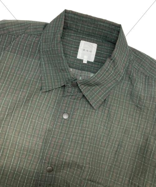 迷迭香（マンネンロウ）迷迭香 (マンネンロウ) ナイロン メッシュシャツ グリーン サイズ:2の古着・服飾アイテム