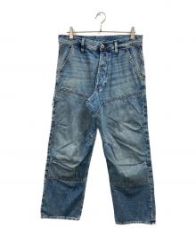 G-STAR RAW（ジースターロゥ）の古着「ダブルニーデニムパンツ」｜インディゴ