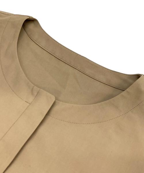 LACOSTE（ラコステ）LACOSTE (ラコステ) クルーネックショートブルゾン ブラウン サイズ:34の古着・服飾アイテム