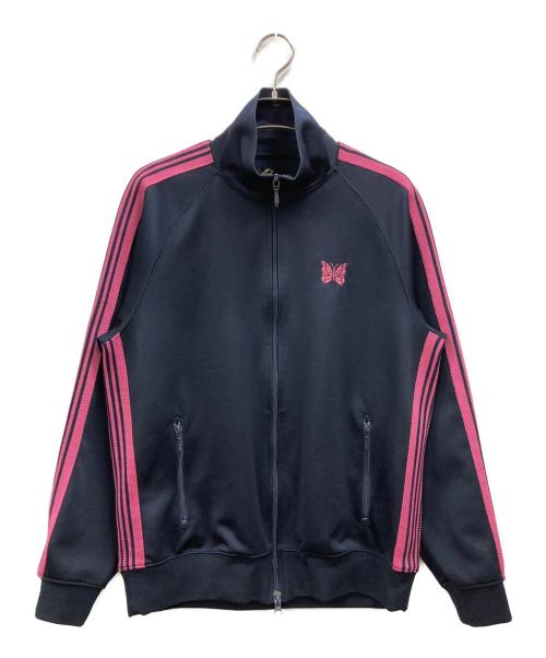 Needles（ニードルズ）Needles (ニードルズ) Track Jacket - Poly Smooth ピンク×ブラック サイズ:Mの古着・服飾アイテム