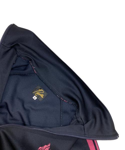 Needles（ニードルズ）Needles (ニードルズ) Track Jacket - Poly Smooth ピンク×ブラック サイズ:Mの古着・服飾アイテム