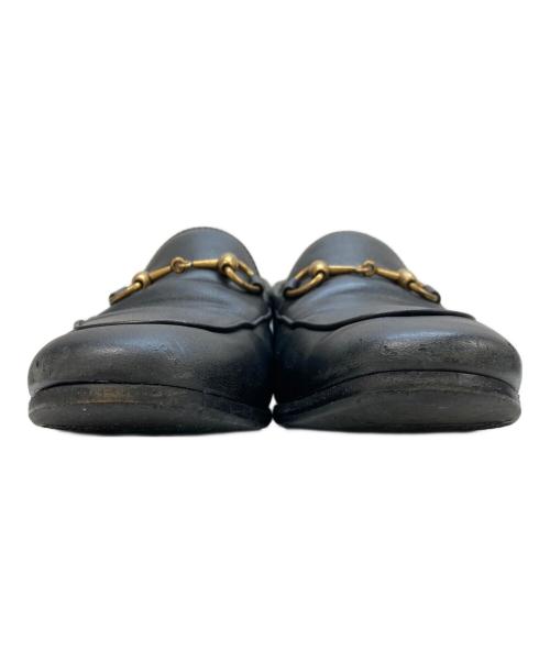 GUCCI（グッチ）GUCCI (グッチ) ブリクストンホースビットローファー ブラック サイズ:8の古着・服飾アイテム