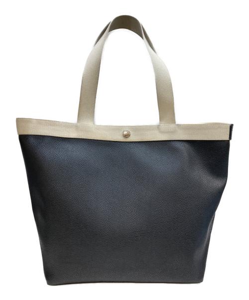 Herve Chapelier（エルベシャプリエ）Herve Chapelier (エルベシャプリエ) リュクススクエアトート ネイビー×シルバーの古着・服飾アイテム