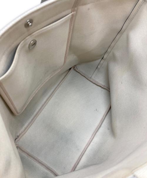 Herve Chapelier（エルベシャプリエ）Herve Chapelier (エルベシャプリエ) リュクススクエアトート ネイビー×シルバーの古着・服飾アイテム