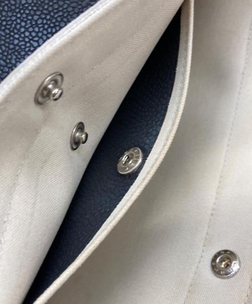 Herve Chapelier（エルベシャプリエ）Herve Chapelier (エルベシャプリエ) リュクススクエアトート ネイビー×シルバーの古着・服飾アイテム