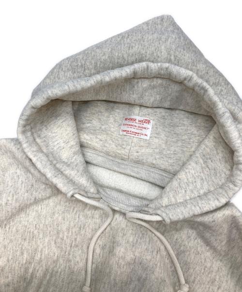 Champion REVERSE WEAVE（チャンピオン リバース ウィーブ）Champion REVERSE WEAVE (チャンピオン リバース ウィーブ) TRUE TO ARCHIVES プルオーバーアフターフーデッドスウェットシャツ アイボリー サイズ:Lの古着・服飾アイテム
