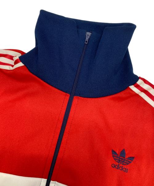 adidas（アディダス）adidas (アディダス) トラックジャケット レッド×ネイビー サイズ:168の古着・服飾アイテム