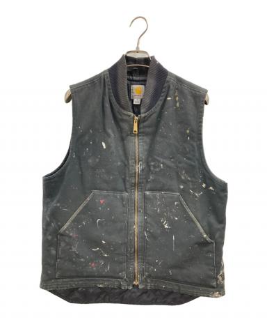 中古・古着通販】CarHartt (カーハート) ダック生地ベスト ブラック