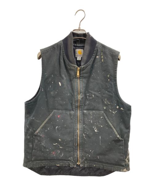 CarHartt（カーハート）CarHartt (カーハート) ダック生地ベスト ブラック サイズ:Mの古着・服飾アイテム