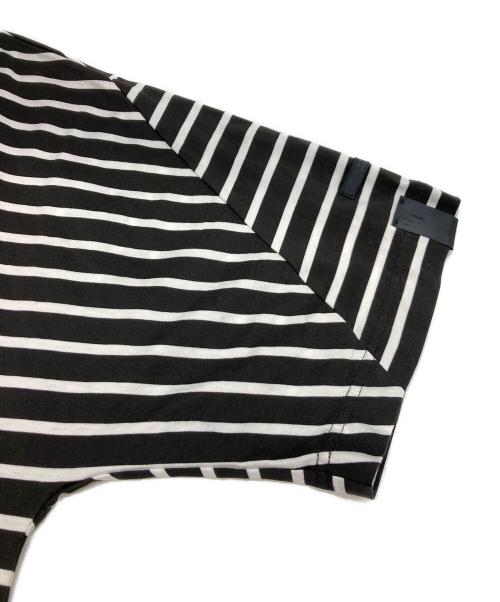 N.HOOLYWOOD（エヌ ハリウッド）N.HOOLYWOOD (エヌ ハリウッド) BASQUE SHIRT ホワイト×ブラック サイズ:38の古着・服飾アイテム
