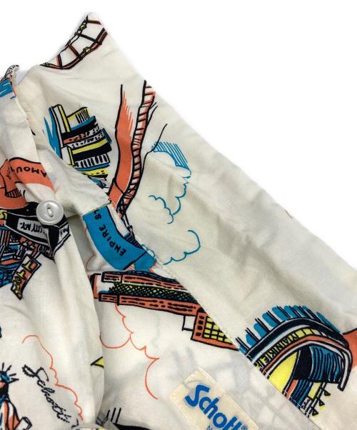 Schott（ショット）Schott (ショット) NEWYORK MAPアロハシャツ ベージュ サイズ:Lの古着・服飾アイテム