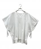 TOMORROW LAND collectionトゥモローランドコレクション）の古着「ワイドブラウス」｜ホワイト
