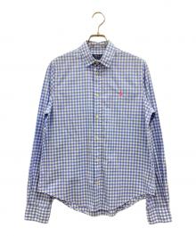 POLO RALPH LAUREN（ポロ・ラルフローレン）の古着「シャツ」｜ホワイト×ブルー