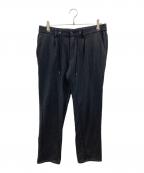 Aquascutumアクアスキュータム）の古着「TEC.3 Black Knit Denim Pants」｜グレー