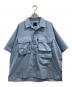 DAIWA PIER39（ダイワ ピア39）の古着「TECH MULTI TOOL POCKET SHIRT S/S SOLID」｜ブルー