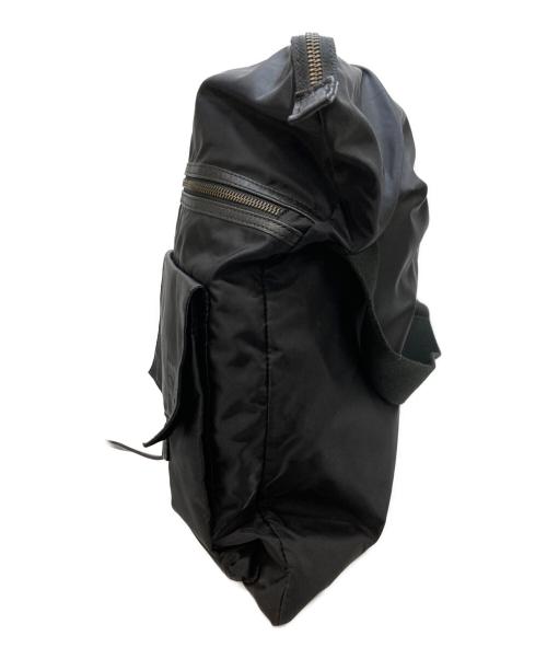 Y-3（ワイスリー）Y-3 (ワイスリー) ナイロンレザービッグショルダーバッグ ブラックの古着・服飾アイテム