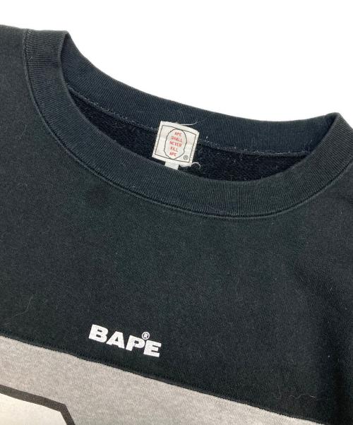 A BATHING APE（アベイシングエイプ）A BATHING APE (アベイシングエイプ) ナンバリングホッケーシャツ グレー サイズ:Lの古着・服飾アイテム