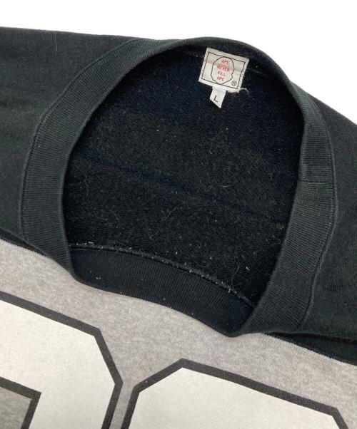 A BATHING APE（アベイシングエイプ）A BATHING APE (アベイシングエイプ) ナンバリングホッケーシャツ グレー サイズ:Lの古着・服飾アイテム