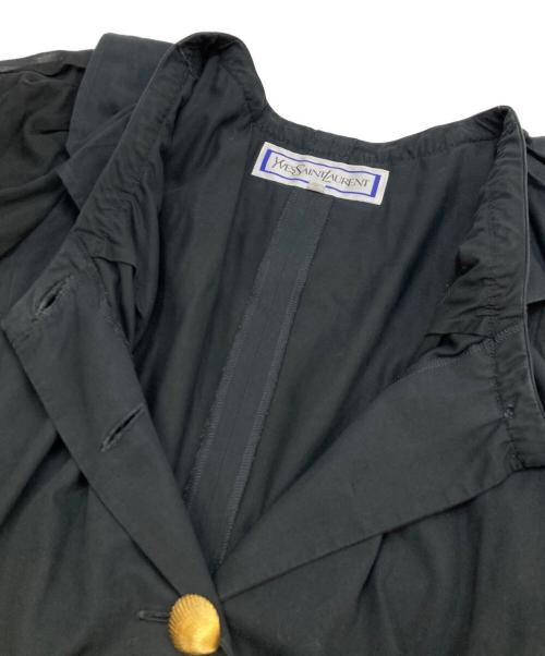 Yves Saint Laurent（イヴサンローラン）Yves Saint Laurent (イヴサンローラン) ミニワンピース ブラック サイズ:Mの古着・服飾アイテム