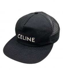 CELINE（セリーヌ）の古着「ロゴメッシュキャップ」｜ブラック
