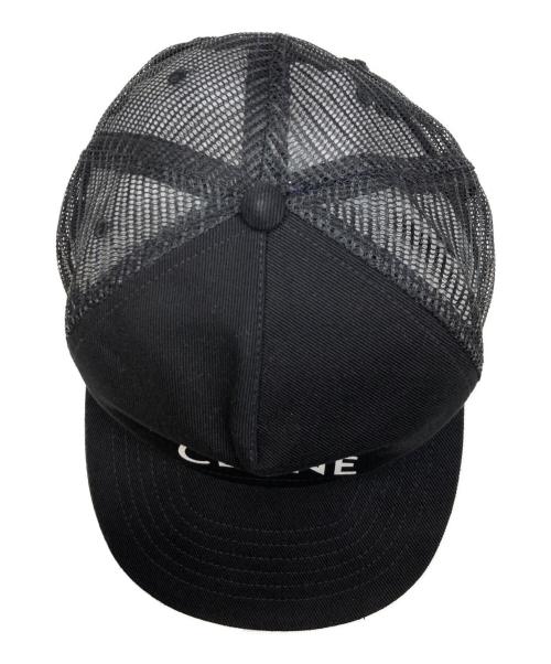 CELINE（セリーヌ）CELINE (セリーヌ) ロゴメッシュキャップ ブラック サイズ:Lの古着・服飾アイテム
