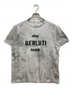Berlutiベルルッティ）の古着「MARBLE TEE/タイダイＴシャツ」｜グレー