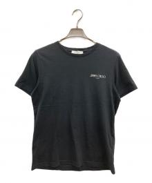 JIMMY CHOO（ジミーチュウ）の古着「ロゴプリントTシャツ」｜ブラック