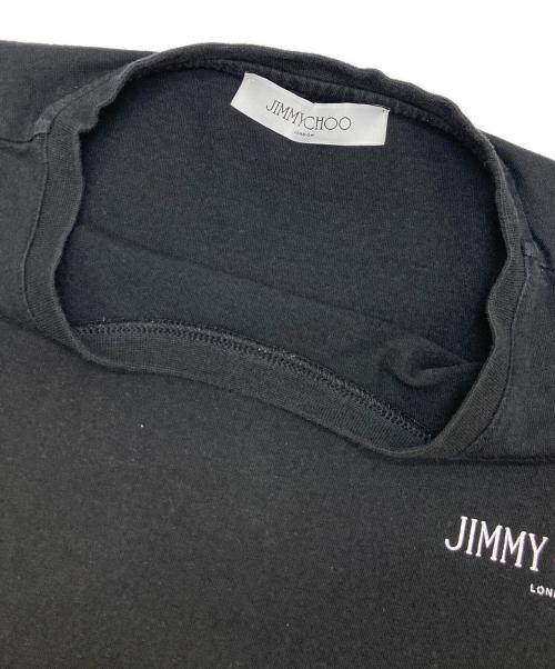 JIMMY CHOO（ジミーチュウ）JIMMY CHOO (ジミーチュウ) ロゴプリントTシャツ ブラック サイズ:Lの古着・服飾アイテム