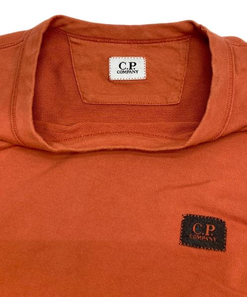 C.P COMPANY（シーピーカンパニー）C.P COMPANY (シーピーカンパニー) ロゴワンポイント長袖カットソー オレンジ サイズ:Lの古着・服飾アイテム