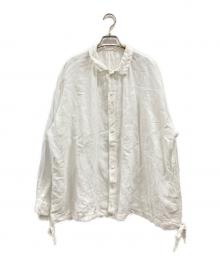 nest Robe（ネストローブ）の古着「リネン近江晒ドロストシャツ」｜ホワイト