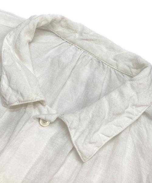 nest Robe（ネストローブ）nest Robe (ネストローブ) リネン近江晒ドロストシャツ ホワイト サイズ:FREEの古着・服飾アイテム
