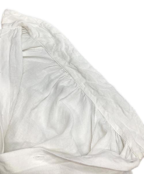 nest Robe（ネストローブ）nest Robe (ネストローブ) リネン近江晒ドロストシャツ ホワイト サイズ:FREEの古着・服飾アイテム