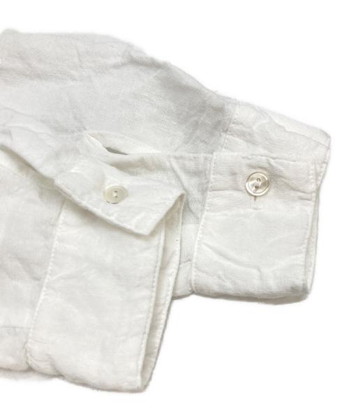 nest Robe（ネストローブ）nest Robe (ネストローブ) リネン近江晒ドロストシャツ ホワイト サイズ:FREEの古着・服飾アイテム