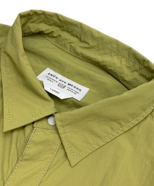 ENDS and MEANS（エンズアンド ミーンズ）ENDS and MEANS (エンズアンド ミーンズ) Light Shirts Jacket カーキ サイズ:Lの古着・服飾アイテム